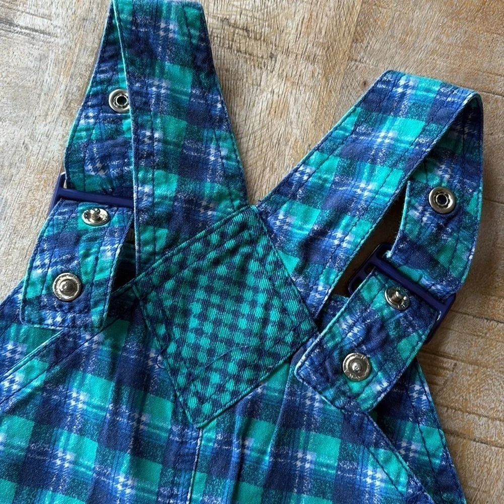 Vintage Gymboree boys plaid overalls X-Small(9m-1.5yr)